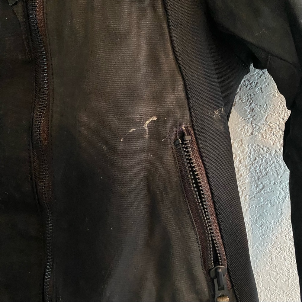 ICON Black and tan Motorcycle Jacket women’s small - Picture 10 of 16